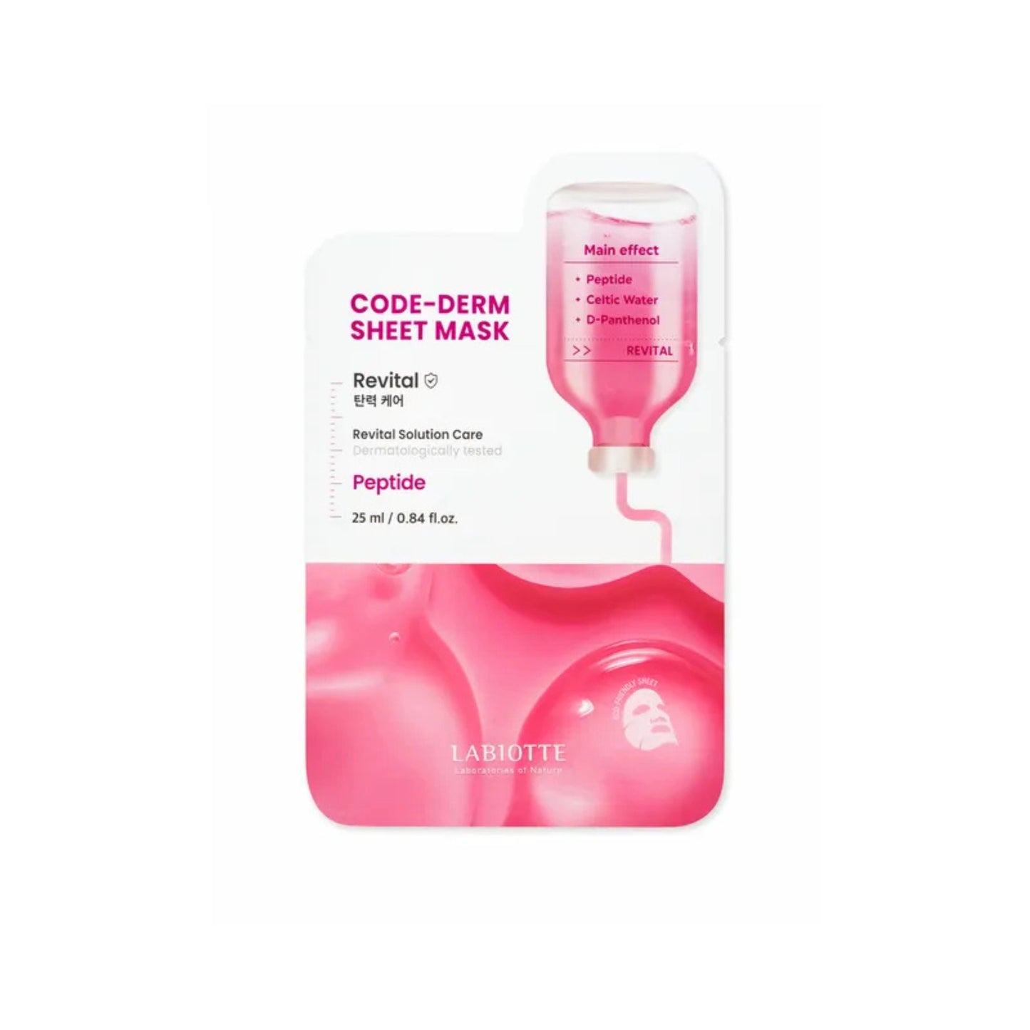LABIOTTE - Code-derm Sheet Mask PEPTIDE