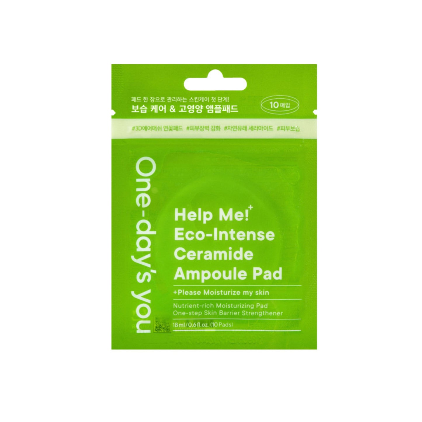 ONE-DAY’S YOU HELP ME ECO-INTENSE Cerotti idratanti con ceramidi 10 pz